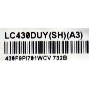 MAIN ORIGINAL PARA TV LG / NUMERO DE PARTE EBU63642136 / EAX66851605 / EAX66851605(1.0) / 63642136 / PANEL NC430DUE  / DISPLAY LC430DUY (SH)(A3) / MODELO 43LH570A-UE / 43LH570A-UE.BWMWLJM
