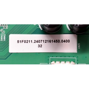 MAIN FUENTE COMBO ORIGINAL PARA TV PHILIPS 4K UHD HDR GOOGLE TV/ NUMERO DE PARTE 02-7RT51FA43-C01T / TPD.RT2851F.PC781 (T) / 7RT51FA8ATAT / 51F0211 / 240712161450 / PANEL LVU430CSDX / DISPLAY V430DJ2-Q01 / MODELO 43PUL7652/F7