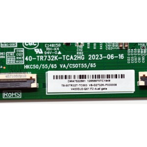T-CON ORIGINAL PARA TV PHILIPS / NUMERO DE PARTE T8-00TR32T-TC003 / 40-TR732K-TCA2HG / HKC50/55/65 / VA/CSOT55/65 / V430DJ2-Q01 F2 / V8-G2732K-P000008 / PANEL LVU430CSDX / DISPLAY V430DJ2-Q01 / MODELO 43PUL7652/F7