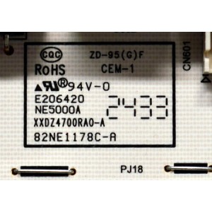 FUENTE DE PODER ORIGINAL PARA TV JVC / ONN /  NUMERO DE PARTE 9012-112174 / K-P238-C01 / 9012-112174-23802041 / NE5000A / XXDZ4700RA0-A / 82NE1178C-A / PANEL K750WDJ1 / HV750QUB-F91 / MODELO SI75URF / ONR75J1U-MX