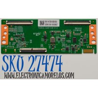 T-CON ORIGINAL PARA TV JVC / ONN / NUMERO DE PARTE 9043-447500-BE001001 / TU602-G4E1CB V1.0 / JRX09011RA0 / 2492508937 / PANEL K750WDJ1 / DISPLAY HV750QUB-F91 / MODELO SI75URF / ONR75J1U-MX
