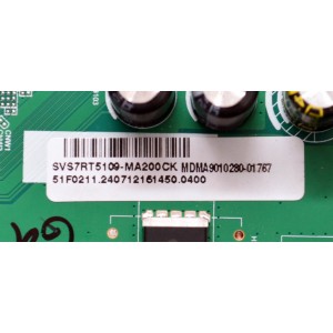 MAIN FUENTE COMBO ORIGINAL PARA TV PHILIPS 4K UHD HDR GOOGLE TV / NUMERO DE PARTE SVS7RT5109-MA200CK / TPD.RT2851F.PC781 (T) / 7RT51FA8ATAT / 51F0211.240712151450.0400 / PANEL LVU550CSDX E1138 / DISPLAY ST5461D12-8 VER.2.2 / MODELO 55PUL7552/F7
