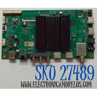 MAIN ORIGINAL PARA TV SELECT SERIES ROKU / NUMERO DE PARTE 515C90102M05 / MT90102-ZC01-01 / M05/0866-04224 / 2010139189 / DISPLAY JR645R3HA3L / MODELO 65R4A4 / 65R4A5R / 65R4AX