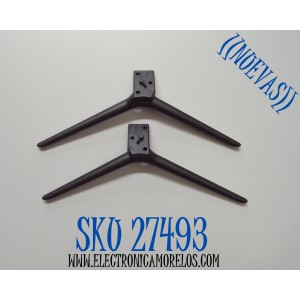 KIT DE BASES ORIGINAL NUEVAS PARA TV JVC 2 PIEZAS / NUMERO DE PARTE 7102-75000E-XL000001 / DHBL7102RA0 / 2492900631 / 24A1301404 / 75E / MODELO SI75URF