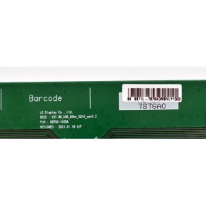 T-CON ORIGINAL PARA TV LG / NUMERO DE PARTE 6871L-7876A / 6870C-1059A / 766S350-2B / 2432-3 / 7876A / PANEL NC860TQE-AAMH1 / DISPLAY LC860DQQ (SS)(A1) / MODELO 86UT7550AUA / 86UT7550AUA.BUSYLKR