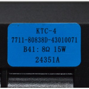 KIT DE BOCINAS ORIGINAL PARA TV ONN 2 PIEZAS / NUMERO DE PARTE 24351A / 7711-80838D / 43010081 / 8Ω / 15W / 43010071 / MODELO 100044717 75"