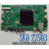MAIN ORIGINAL PARA TV ONN ROKU TV 4K UHD HDR / NUMERO DE PARTE 515C90104M09 / MT90104-ZC01-01 / 2130006158 / M24005-MT / M09/9613-01885 / PANEL V650DJB-Q02 / DISPLAY V650DJB-Q02 REV.D2 / MODELO 100012587 65"
