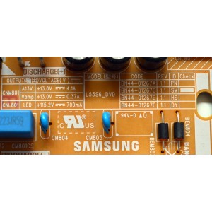 FUENTE DE PODER ORIGINAL PARA TV SAMSUNG / NUMERO DE PARTE BN44-01267C / L55S6_DVD / BN4401267C / PANEL CY-BD050HGNV2H / DISPLAY V500DJ7-QE1 / BN96-52422A / MODELO UN50DU7200DXZA / UN50DU7200DXZA DC02 / UN55DU7200BXZA / UN55DU7200BXZA WB01