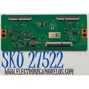 T-CON ORIGINAL PARA TV ONN / NUMERO DE PARTE 513C55B0M82 / TV55B0-ZC26-01(C) / E022M768-A1 / E168066 / 303C55B0233 / M82/1717-14812 / 2010141540 / DISPLAY V850DJ2-Q01 / MODELO 100150805 85"