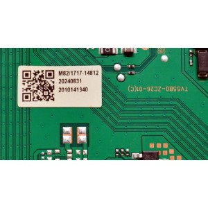 T-CON ORIGINAL PARA TV ONN / NUMERO DE PARTE 513C55B0M82 / TV55B0-ZC26-01(C) / E022M768-A1 / E168066 / 303C55B0233 / M82/1717-14812 / 2010141540 / DISPLAY V850DJ2-Q01 / MODELO 100150805 85"
