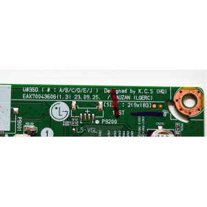 MAIN ORIGINAL PARA TV LG 4K UHD HDR SMART TV / NUMERO DE PARTE EBT67927102 / EAX70073606 / EAX70073606(1.3) / 67927102 / PANEL NC750TQG-VCKHG / DISPLAY ST7461D03-5 VER.2.1 / BOARD ST7461D03-5-XRR-2 / ST7461D03-5-XLL-2 / MODELO 75UT7550AUA.BUSDLKR