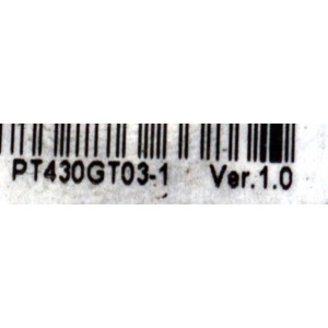 MAIN ORIGINAL PARA TV WESTINGHOUSE 4K UHD HDR ROKU TV / NUMERO DE PARTE 260102024240 / CV817-KH / 7.T817KH300000.0D2 / 1000195588 / Y00931 / PANEL HK430WLEDM-JHYYH / DISPLAY PT430GT03-1 VER.1.0 / MODELO WR43UT4212