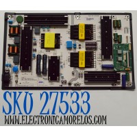 FUENTE DE PODER ORIGINAL PARA TV HISENSE / NUMERO DE PARTE 404341 / RSAG7.820.13765/ROH / 13765-C / CQC13134095636 / HDCEM1 / PANEL HE650X3U61-T0L1 / DISPLAY PT650GT02-7 VER.1.0 / BOARD PT650GT02-3-XR2-3 / PT650GT02-3-XR1-3 / MODELO 65S75N
