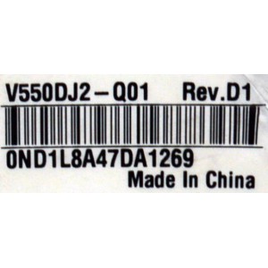 MAIN ORIGINAL PARA TV SELECT SERIES ROKU 4K UHD HDR / NUMERO DE PARTE 515C90102M05 / MT90102-ZC01-01 / M05/5793-04040 / 201014511 / DISPLAY V550DJ2-Q01 REV.D1 / MODELO 55R4AX