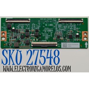 T-CON ORIGINAL PARA TV HISENSE / NUMERO DE PARTE 356698 / RSAG7.820.11538/ROH VER.B / 343804 / TCTG245G7B9C / H41802PNS86A1 / PANEL HD650H1U73-T0L1B6\R / DISPLAY HV650QUB-F72 REV.2.0 / MODELO 65A6N