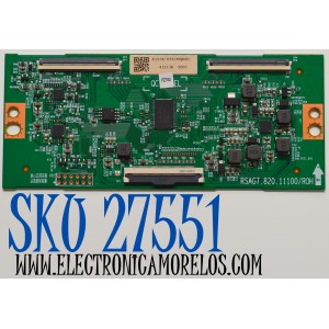 T-CON ORIGINAL PARA TV HISENSE / NUMERO DE PARTE 412138 / RSAG7.820.11100\ROH / H41802NV36A2 / TCFZ249QB4FC / FZ70G / PANEL HD650H1U51-TALB6\ROH / DISPLAY T650QVN07.5 / BOARD 65T55 S1M XL2 / 65T55 S1N XL1 / 65T55 S1K XR2 / 65T55 S1L XR1 / MODELO 65QD65NF