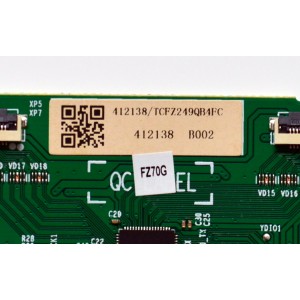 T-CON ORIGINAL PARA TV HISENSE / NUMERO DE PARTE 412138 / RSAG7.820.11100\ROH / H41802NV36A2 / TCFZ249QB4FC / FZ70G / PANEL HD650H1U51-TALB6\ROH / DISPLAY T650QVN07.5 / BOARD 65T55 S1M XL2 / 65T55 S1N XL1 / 65T55 S1K XR2 / 65T55 S1L XR1 / MODELO 65QD65NF