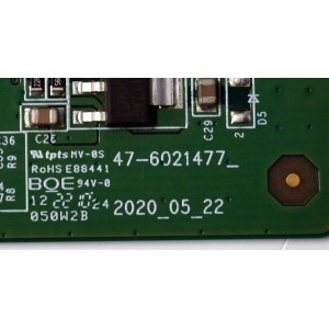T-CON ORIGINAL PARA TV PHILIPS / NUMERO DE PARTE 44-9771766F / 47-6021477 / HV430QUBF70 / XT5A24M4927 / PANEL BOEI430WQ1 / DISPLAY HV430QUB-F70 / MODELO 43PFL5766/F7 / 43PFL5766/F7 E