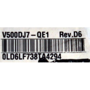 MAIN ORIGINAL PARA TV ROKU 4K UHD HDR / NUMERO DE PARTE 515C90104M09 / MT90104-ZC01-01 / M09/1548-01959 / 2130005303 / M23113-MT / PANEL V500DJ7-QE1 (D6) / DISPLAY V500DJ7-QE1 REV.D6