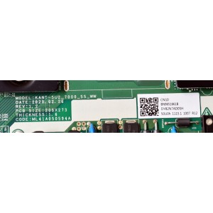MAIN FUENTE COMBO ORIGINAL PARA TV SAMSUNG / NUMERO DE PARTE BN96-51661B / KANT-SU2_7000_55_WW / ML41A050594A / BN9651661B / BN96-50472C / BN96-50317A / PANEL CY-BT050HGNV4H / DISPLAY V500DJ7-QE1 E8 / BN96-50407A / MODELO LH50BETHLGFXGO DB01