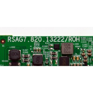 T-CON ORIGINAL PARA TV HISENSE / NUMERO DE PARTE 351643 / RSAG7.820.13222/ROH / 337302 / TCFZ24AAA3W0 / PANEL HD850HIU52-T0LF\ROH / DISPLAY T850QVN03.7 / BOARD 85T14 S18 XR / 85T14 S0P XC / 85T14 S19 XL / MODELO 85QD75N