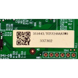 T-CON ORIGINAL PARA TV HISENSE / NUMERO DE PARTE 351643 / RSAG7.820.13222/ROH / 337302 / TCFZ24AAA3W0 / PANEL HD850HIU52-T0LF\ROH / DISPLAY T850QVN03.7 / BOARD 85T14 S18 XR / 85T14 S0P XC / 85T14 S19 XL / MODELO 85QD75N