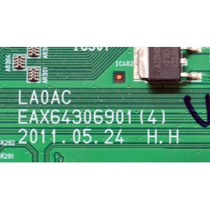 MAIN ORIGINAL PARA TV LG / NUMERO DE PARTE 61624501 / EAX64306901 / EAX64306901(4) / PANEL LC550EUF (SD)(A1) / MODELO 55LV355B-UA / 55LV355B-UA.AUSYLJR