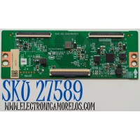 T-CON ORIGINAL PARA TV HISENSE / NUMERO DE PARTE 290692 / RSAG7.820.10595/ROH VER.B / 280750 / H41802PNW06A1 / PANEL HD425Y1U51-T0LHK5\ROH / DISPLAY T430QVN03.7 / BOARD 43T10-S0F XL BD / 43T10-S0G XR BD / MODELO 43QD65NF