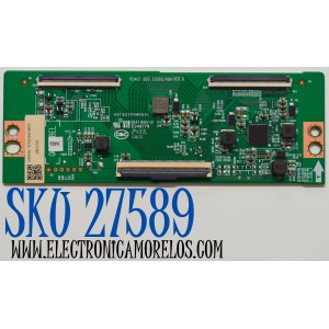 T-CON ORIGINAL PARA TV HISENSE / NUMERO DE PARTE 290692 / RSAG7.820.10595/ROH VER.B / 280750 / H41802PNW06A1 / PANEL HD425Y1U51-T0LHK5\ROH / DISPLAY T430QVN03.7 / BOARD 43T10-S0F XL BD / 43T10-S0G XR BD / MODELO 43QD65NF
