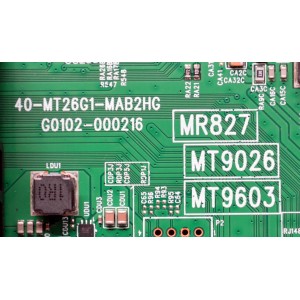MAIN ORIGINAL PARA TV TCL 4K UHD HDR QLED FIRE TV / NUMERO DE PARTE G0301-000264 / 40-MT26G1-MAB2HG / G0102-000216 / PANEL LVU750NDJL / DISPLAY ST7461D03-2 VER.2.2 /  BOARD CSU07-XRL-1 / CSU07-XLR-1 / CSU07-XLL-1 / CSU07-XRR-1 / MODELO 75Q691F