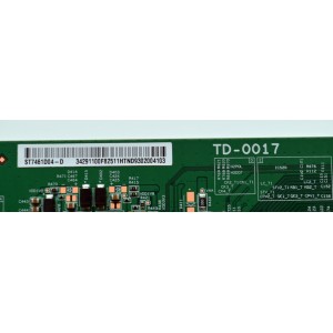 T-CON ORIGINAL PARA TV SONY / NUMERO DE PARTE 34291100F825 / TD-0017 / ST7461D04-D / 34291100F82511HTND / PANEL YDEO075MDS02 / DISPLAY ST7461D04-D V2.1 / BOARD ST7461D04-6-XR-1 / ST7461D04-6-XL-1 / ST7461D04-6-XM-1 / MODELO K-75XR90C / K75XR90C