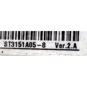 MAIN FUENTE COMBO ORIGINAL PARA TV PIONEER / NUMERO DE PARTE SVSNT72A31-MA200CK / 3NT725A2 / TPD.NT72563.PB782 / V8-NT563NA-LF1V301 / PANEL LVW320CSDX E0165 / DISPLAY ST3151A05-8 VER.2.A / MODELO PLE-32S1HD