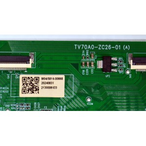 T-CON ORIGINAL PARA TV ONN / NUMERO DE PARTE 513C70A0M04 / TV70A0-ZC26-01 (A) / M04/5814-00668 / 2130006433 / 303C70A0231 / PANEL JE695R3HD2L / MODELO 100012588 70"