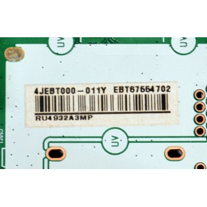 MAIN ORIGINAL PARA TV LG 4K UHD HDR SMART TV / NUMERO DE PARTE EBT67554702 / EAX70043606 / EAX70043606(1.3) / 67554702 / PANEL NC550TQG-ABKHA / DISPLAY HV550QUB-F1D / MODELO 55UR8000AUA / 55UR8000AUA.BUSFLKR