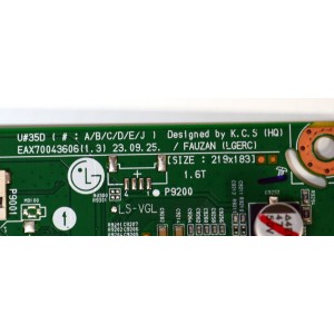 MAIN ORIGINAL PARA TV LG 4K UHD HDR SMART TV / NUMERO DE PARTE EBT67554702 / EAX70043606 / EAX70043606(1.3) / 67554702 / PANEL NC550TQG-ABKHA / DISPLAY HV550QUB-F1D / MODELO 55UR8000AUA / 55UR8000AUA.BUSFLKR
