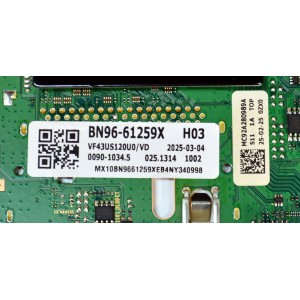 MAIN ORIGINAL PARA TV SAMSUNG 4K UHD HDR / NUMERO DE PARTE BN96-61259X / BN41-03350A / BN41-03350 / KANT_SU2E_FU8 / BN9661259X / BN96-60873A / BN96-60372A / PANEL CY-BF043HGNV3H / DISPLAY V430DJ1-Q01 4E7 / BN96-59942A / MODELO UN43U8000FBXZA DB01