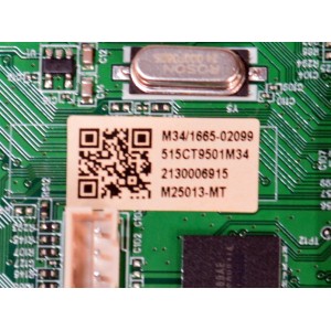 MAIN FUENTE COMBO ORIGINAL PARA TV ONN ROKU FHD / NUMERO DE PARTE 515CT9501M34 / AMT9501-ZC01-01 / M34/1695-02099 / 2130006915 / M25013-MT / PANEL V400HJ9-PE1 (4) / DISPLAY V400HJ9-PE1 REV.C4 / MODELO 100058007 40"