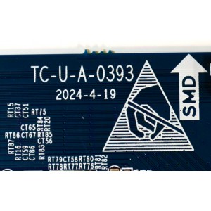 T-CON ORIGINAL PARA TV / NUMERO DE PARTE TC-U-A-0393 / 18124210034 / 2E20137A0 / A2H42U7 / PANEL C500Y19-5C / DISPLAY PT500GT04-1 VER.1.1 / MODELO 50"