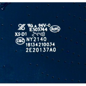 T-CON ORIGINAL PARA TV / NUMERO DE PARTE TC-U-A-0393 / 18124210034 / 2E20137A0 / A2H42U7 / PANEL C500Y19-5C / DISPLAY PT500GT04-1 VER.1.1 / MODELO 50"