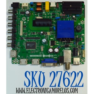 MAIN FUENTE COMBO ORIGINAL PARA TV RCA / NUMERO DE PARTE K15082836 / TP.MS3393.PB801 / LK315T3HB87 / AE0010345 / GE0010345-A1 / K15082836-0A12871 / PANEL LK315T3HB87-12V / MODELO LED32G30RQ / LED32G30RQ 5516-LE32G30-A1