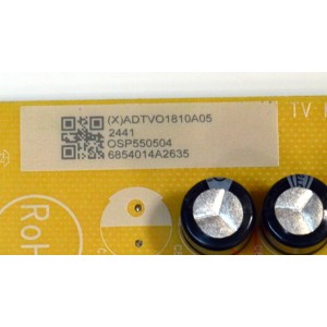 FUENTE DE PODER ORIGINAL PARA TV VIZIO / NUMERO DE PARTE ADTVO1810A05 / 715GD507-P02-000-B03S / (X)ADTVO1810A05 / OSP550504 / A2409279325 / PANEL TPT550WR-QVN10.U REV:SBB0M / DISPLAY T550QVN10.B / MODELO V4K55C-0801 / V4K55C-0801 LTCWV2HA