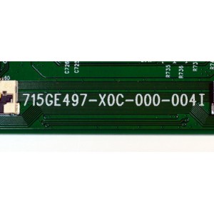 T-CON ORIGINAL PARA TV VIZIO / NUMERO DE PARTE TCPFNBA5 / 715GE497-X0C-000-004I / (X)TCPFNBA5 / TTCPFNBA5 / 6854014 T / PANEL TPT550WR-QVN10.U REV:SBB0M / DISPLAY T550QVN10.B / MODELO V4K55C-0801 / V4K55C-0801 LTCWV2HA