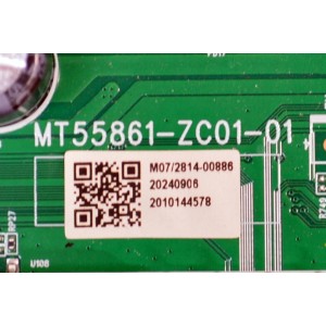 MAIN FUENTE COMBO ORIGINAL PARA TV VIZIO 4K UHD HDR SMARTCAST / NUMERO DE PARTE 515C55861M07 / MT55861-ZC01-01 / M07/2814-00886 / 2010144578 / DISPLAY V500DJ7-QE1 REV.D5 / MODELO V4K50M-0810 / V4K50M-0810 LMTC1T8JA