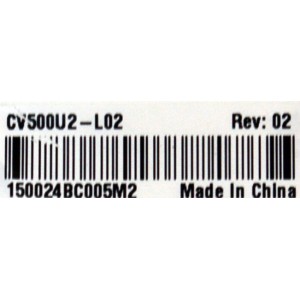 MAIN ORIGINAL PARA TV TCL 4K UHD HDR ROKU TV / NUMERO DE PARTE  G0301-000463 / G0102-000304 / 40-MR27T1-MAC2HG / MR27T1 / G0301-000463-Z00 / G0301-000463-Z0S / V8-MR27K01-LF / PANEL LVU500NDAL / CV500U2-L02 REV:02 / BOARD CV500U2-L02-XR-1 / MODELO 50S451