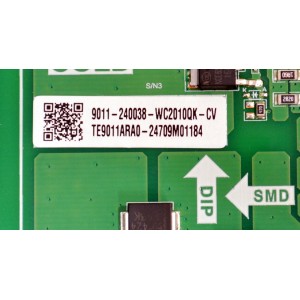 MAIN FUENTE COMBO ORIGINAL PARA TV ELEMENT XUMO TV 4K UHD HDR / NUMERO DE PARTE 9011-240038-WC2010QK-CV / TPD.T962D4.PC761 (T) / TE9011ARA0-24709M1184 / M24070033-0A00508 / Q24097-KH / PANEL K430WDJ1 / DISPLAY HV430QUB-F70 / MODELO E550AE43C