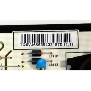FUENTE DE PODER ORIGINAL PARA TV LG / NUMERO DE PARTE EAY65689433 / EAX69061003 / EAX69061003(1.2) / LGP65CX-20OP / 65689433 / MODELO OLED65B4AUA / OLED65B4AUA.DUSQLJR
