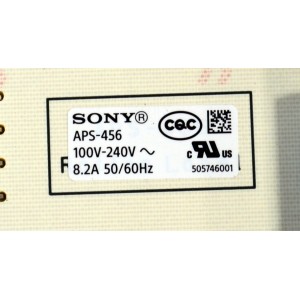 FUENTE DE PODER ORIGINAL PARA TV SONY / NUMERO DE PARTE 102000411 / 102004511 / 102000411-24052001238-A / APS-456 / APS-456 (CH) / PANEL YDEM077UNG11 / MODELO K-77XR80C / K77XR80C