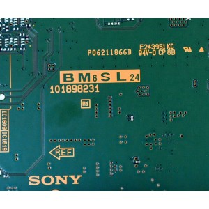 MAIN ORIGINAL PARA TV SONY BRAVIA 4K UHD HDR GOOGLE TV / NUMERO DE PARTE A5067987A 412 / 101898231 / P06211866D / A-5067-987-A 412 / MODELO K-65XR70C / K65XR70C