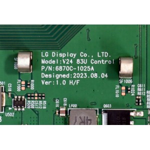 T-CON ORIGINAL PARA TV LG / NUMERO DE PARTE 6871L-7458C / 6870C-1025A / LE830AQF (LS)(K2) / 7458C / MODELO OLED83G4WUA / OLED83G4WUA.BUSYLJR