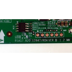 T-CON ORIGINAL PARA TV HISENSE / NUMERO DE PARTE 356267 / RSAG7.820.12847/ROH / TCFZ248WB24B / PANEL HD750H3U73-T0LN / MODELO 75U75N